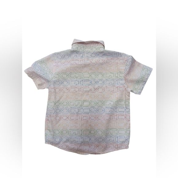 COOGI Kids EUC Colorful Geometric Button Down Shirt 4T - Picture 2 of 5